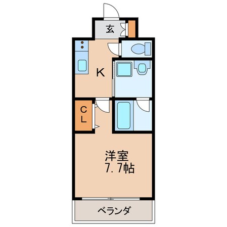 レジディア久屋大通の物件間取画像